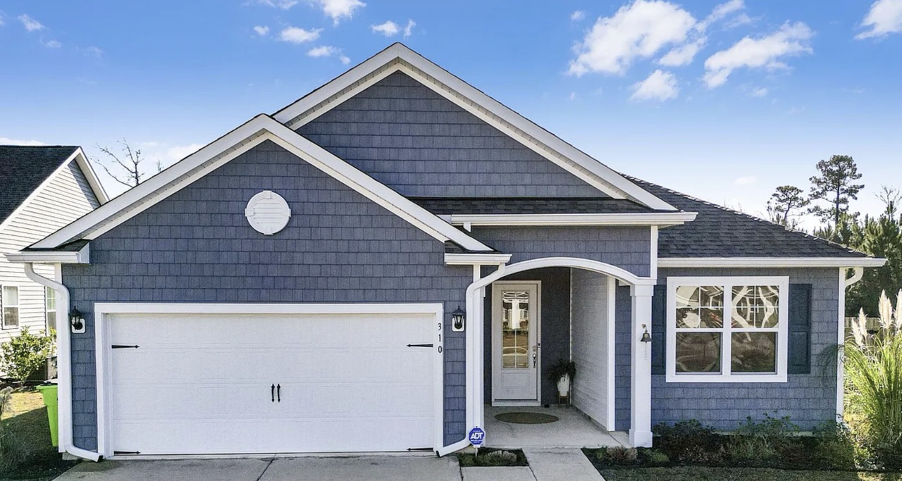 Exterior house painting job